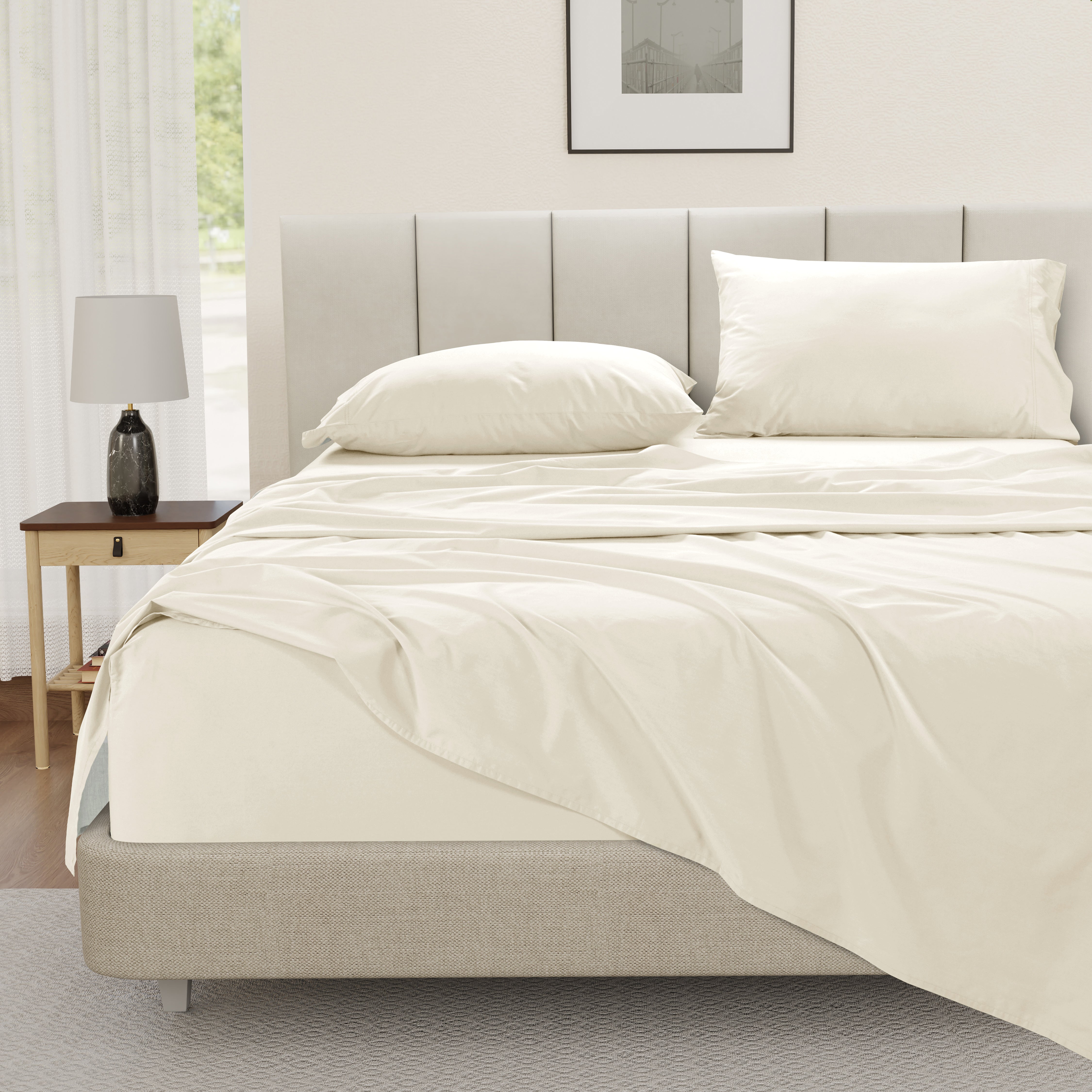 100% Cotton Sheet Set - Ivory